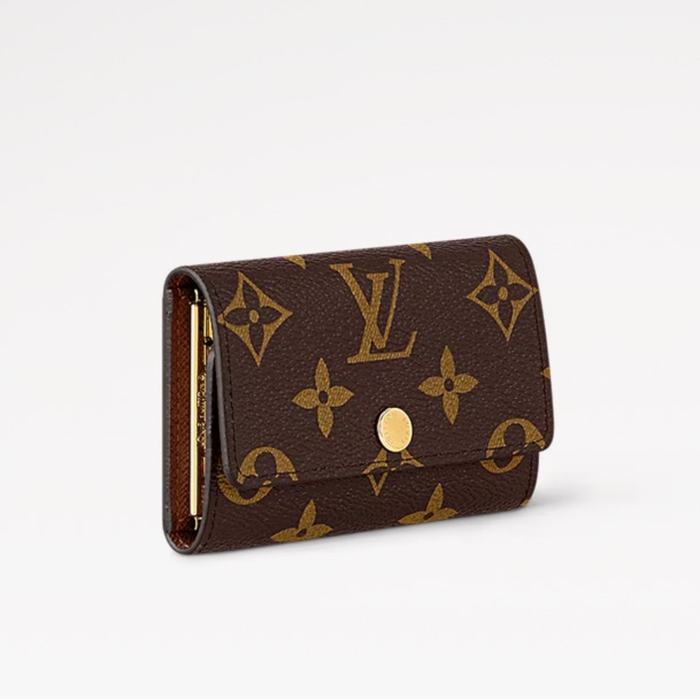 Louis Vuitton Dark Brown Monogram 6 Key Holder; GUC!!